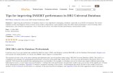 Tips for Improving INSERT Performance in DB2 Universal Database