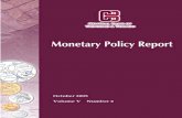 Monetary Policy Report October 2005