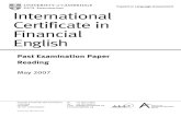 21774 Icfe Reading Pack for May 2007