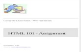 Module HTML 101 Assignments