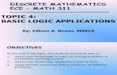 04_ECE MATH 311_Basic Logic Applications