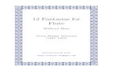 Telemann - 12 Fantasias for solo Flute
