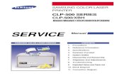 Samsung CLP 500 Series Service Manual