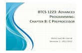 BTCS 1223_Chap8_Preprocessor