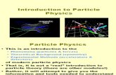 Intro Particle Physics