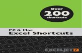 Exceljet Excel Shortcuts 13625