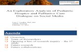 An Exploratory Analysis of Pediatric Hospice and Palliative Care Dialogue on Social Media