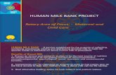 Rotary Human Milk Bank Project