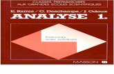 Cours de Mathematiques Speciales - Exercices Analyse Tome 1