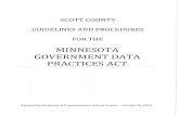 Scott County Minnesota Government Data Practices Act Manual MGDPA DPA
