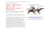 Interview with Sydney Anglo, the author of The Martial Arts of Renaissance