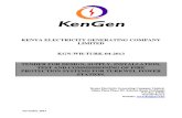 KGN WH TURK 04 2013 Tender for Design, Supply, Installation, Test and Commissioning of Fire Protection Systems for Turkwel Power Station.