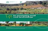 Tips for buying small rural