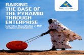 Raising the Base of the Pyramid Through  Enterprise  Innovative Case Studies of BoP  Ventures and Initiatives
