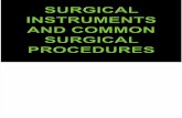 surgical instruments and common surgical