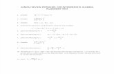 Sample Review Problems for Intermediate Algebra Placement Test r