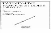 Twenty-Five Famous Studies for Flute by Louis Drouet