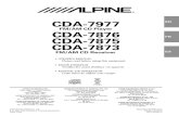 Manual Radio ALPIN CDA-7977
