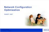 Network Configuration Optimization