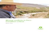 Oxfam (2009) Mining Conflicts in Peru, Condition-Critical