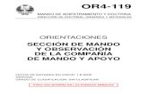 OR4-119 SECCION DE MANDO Y OBSERVACION DE LA COMPAÑIA DE MAN