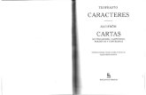 Teofrasto - Caracteres - Alcifron - Cartas