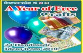 24 Handmade Craft Ideas From 2010 a Year of Free Crafts