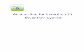 Lecture 6 Accounting for Inventory (I)