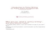 Introduction to Policy Writing for Public Policy Professionals.pdf