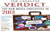 Catalyst Verdict Reoprt Top New Media Employers in 2013