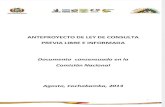 Anteproyecto de Ley de Consulta Previa - Bolivia - Versión 19 de agosto 2013