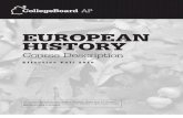 AP European History 2010 Course Exam Description