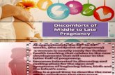 Discomforts of Middle to Late Pregnancy