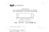 Audiovox FPE1907DV Owner's Manual