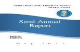 Santa Clara County Emergency Medical   Services Agency Semi-Annual Report (2012 May)