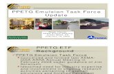 Hayner PPETG Emulsion Task Force Update