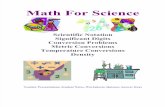 Demo Math for Science Activities and Worksheets