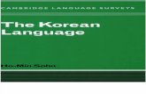The Korean Language (Cambridge Language Surveys)