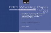 Foreign Exchange Reserves, Exchange Rate Regimes, and Monetary Policy: Issues in Asia