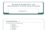 Chapter 1-Mgt. in Ancient Civilizations