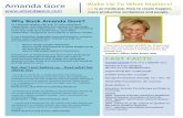 Amanda Gore - Keynote Speaker - Brochure