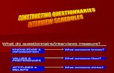Constructing Questionnaires Interviews