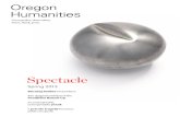 Oregon Humanities Spring 2013: Spectacle