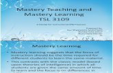 Mastery Teaching and Mastery Learning
