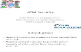 ATM Network Management : Introduction, Security Objectives, ATM Security Model