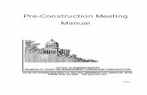 Pre-Construction Meeting Manual