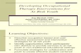 Developing OT Intervention for at Risk Youth