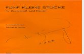 Brahms - Funf Kleine Stucke Para Contrabajo & Piano (Parte de Piano)