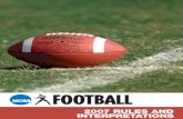 2007 NCAA Football Rules and Interpretations