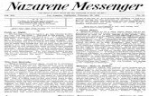 Nazarene Messenger - February 20, 1908